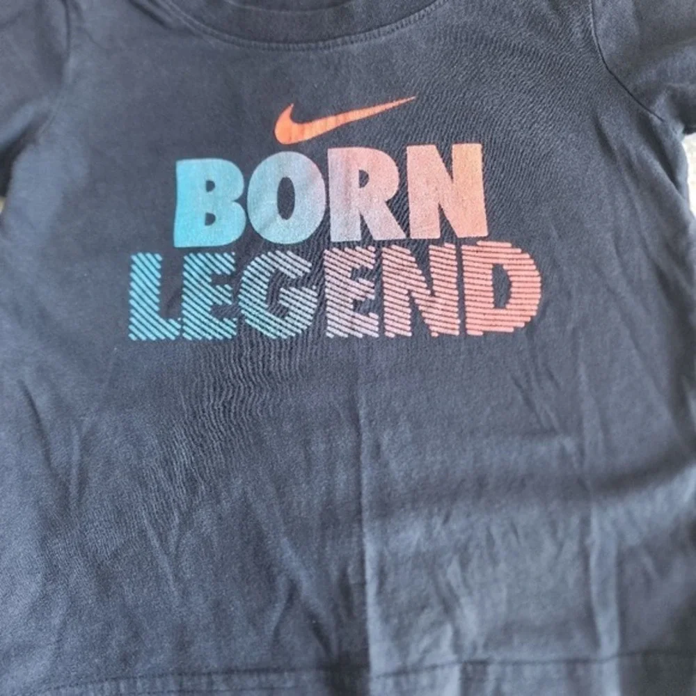 Nike Kids 2T Navy Blue Born Legend Graphic‎ Short Sleeve T-Shirt Toddler Summer